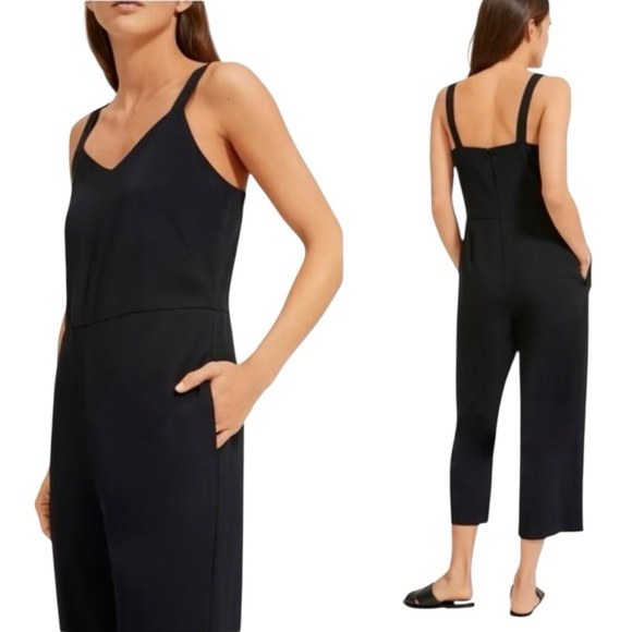 Everlane Womens The Japanese GoWeave Slip Jumpsuit Black Size 4 #1628 - Picture 2 of 8